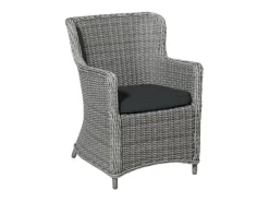 Madison Dark grey eco + nature wicker universeel outdoor zitkussen