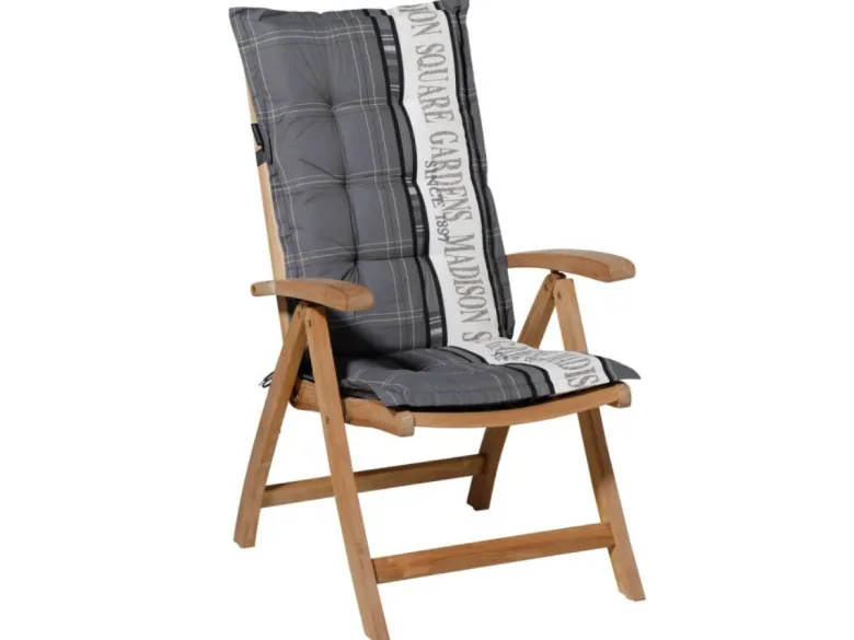 Madison Garden Grey hoge rug tuinkussen