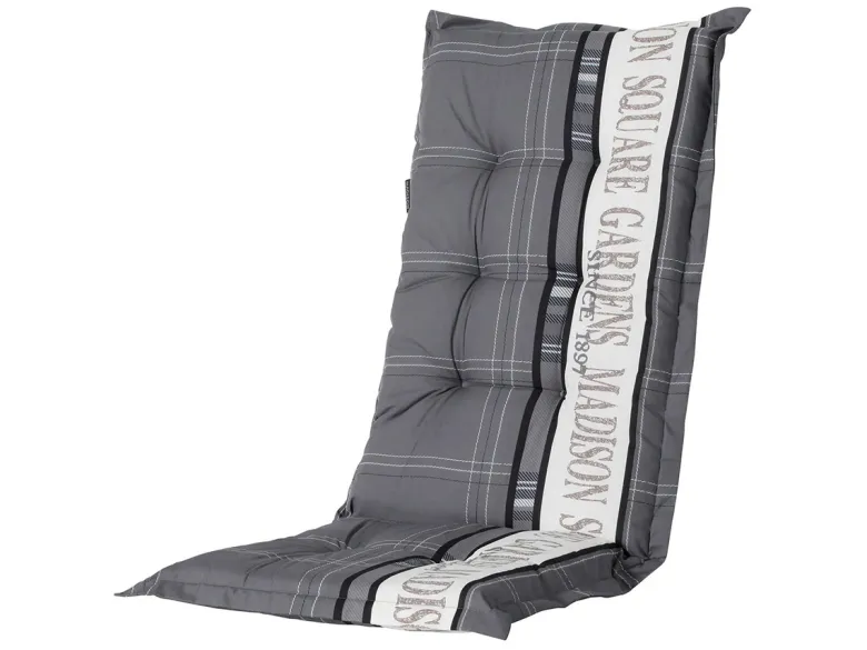 Madison Garden grey lage rug kussen