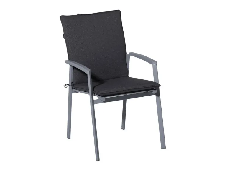 Madison Manchester grey outdoor stapelstoelkussen