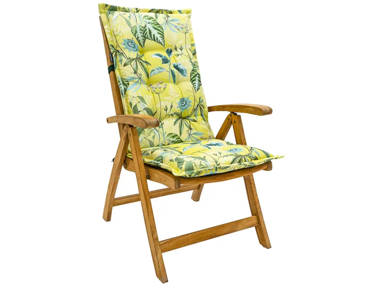 Madison Mauel pastel yellow hoge rug tuinkussen