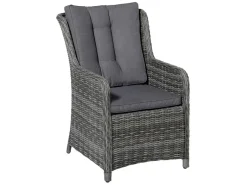 Madison Oxford grey outdoor wicker stoelkussen
