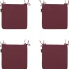 Madison Panama bordeaux Zitkussen - Set van 4