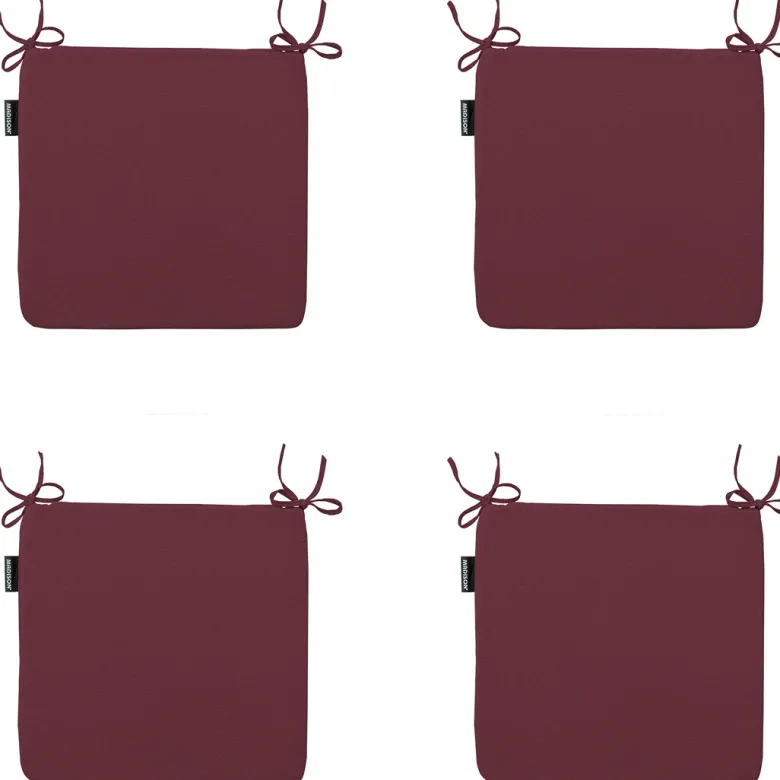 Madison Panama bordeaux Zitkussen - Set van 4