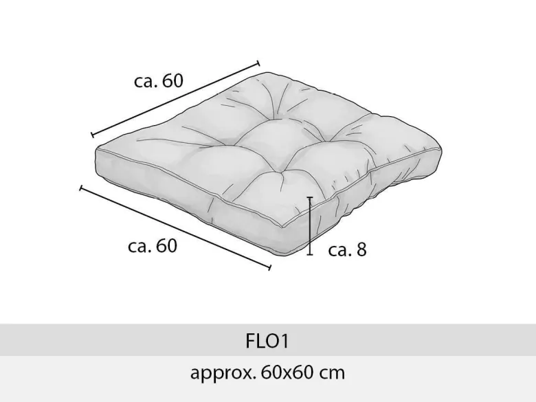Madison Panama grey Florance loungekussen