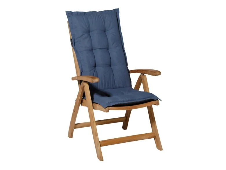 Madison Panama safier blue hoge rug tuinkussen