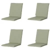 Madison Panama sage Stapelstoelkussen - Set van 4