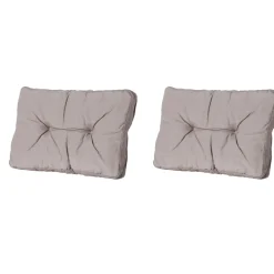 Madison Panama taupe Rugkussen - Set van 2