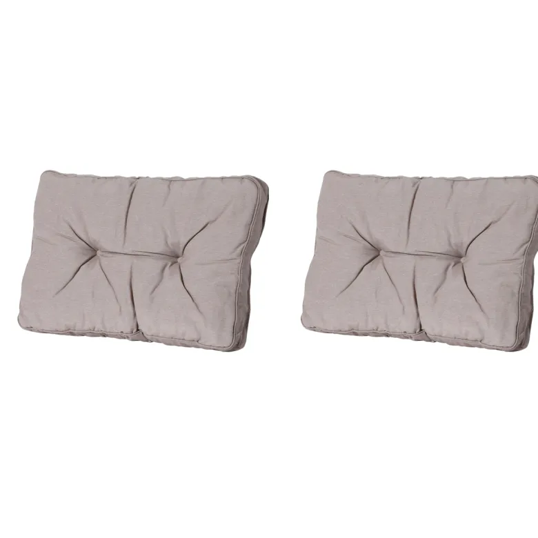 Madison Panama taupe Rugkussen - Set van 2