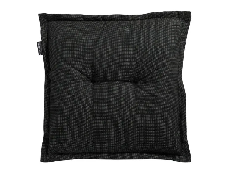 Madison Rib Black hocker kussen