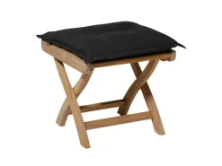 Madison Rib Black hocker kussen