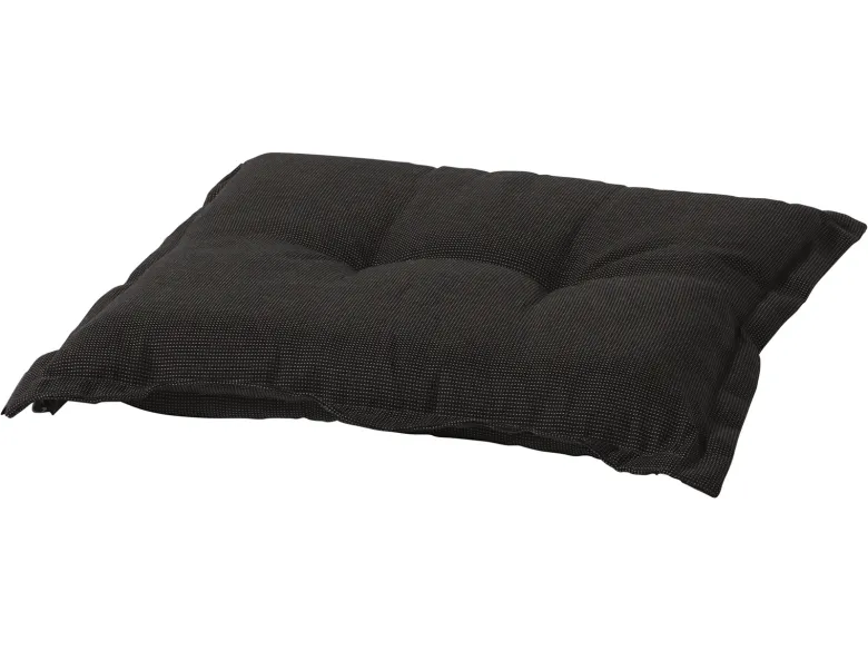 Madison Rib Black hocker kussen
