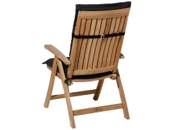 Madison Rib black hoge rug tuinkussen