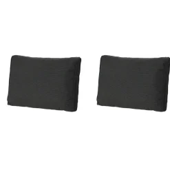 Madison Rib black Rugkussen - Set van 2