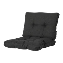 Madison Rib black Rugkussen - Set van 2