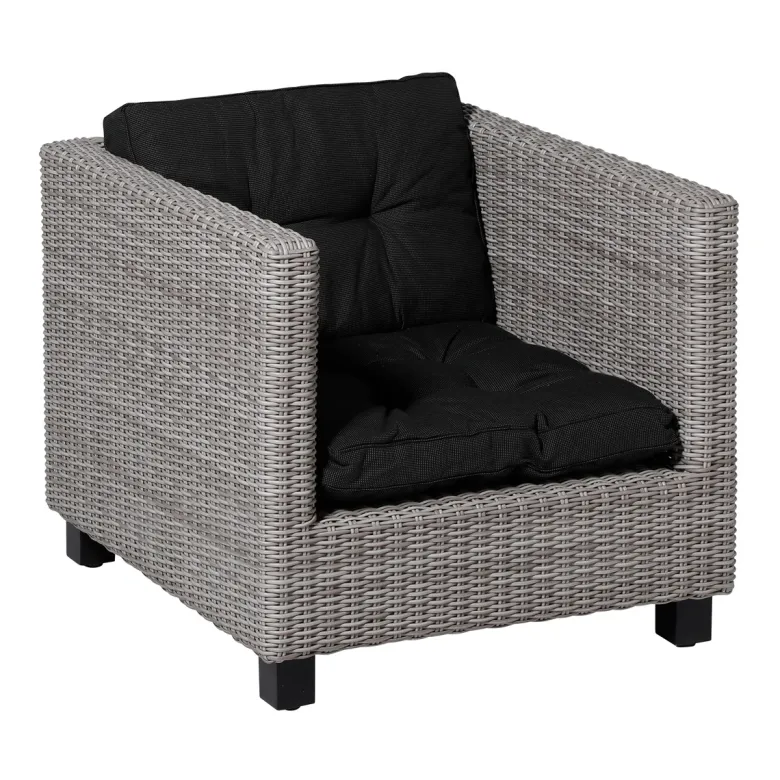 Madison Rib black Rugkussen - Set van 2