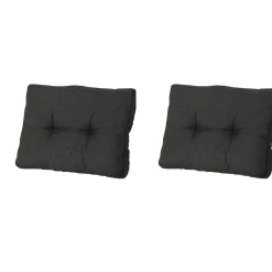 Madison Rib black Rugkussen - Set van 2