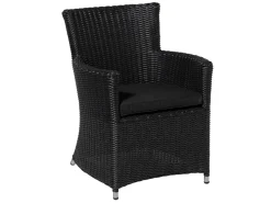 Madison Rib black wicker York zitkussen