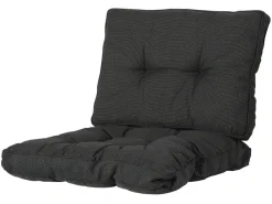 Madison Rib black 60 x 60 Florance loungekussen