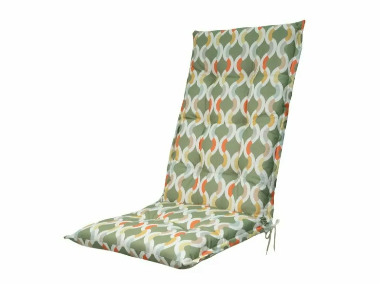 Madison Trivia Green hoge rug outdoor tuinkussen