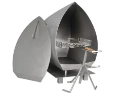 Magma RVS tuinhaard barbecue set