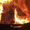 Magma RVS zwart tuinhaard set