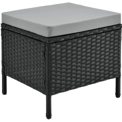 Manacor polyrotan zwarte loungeset