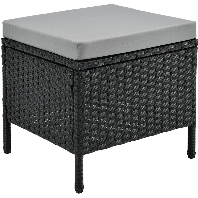 Manacor polyrotan zwarte loungeset