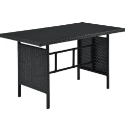 Manacor polyrotan zwart witte loungeset