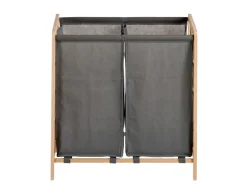 Marbeaux wasmand met 2 vakken - Grey