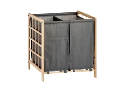 Marbeaux wasmand met 2 vakken - Grey
