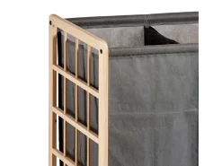 Marbeaux wasmand met 2 vakken - Grey