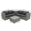 Marielle Rotan Modulaire 6-Delige Meubel Set - Grijs