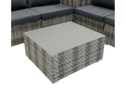 Marielle Rotan Modulaire 6-Delige Meubel Set - Grijs