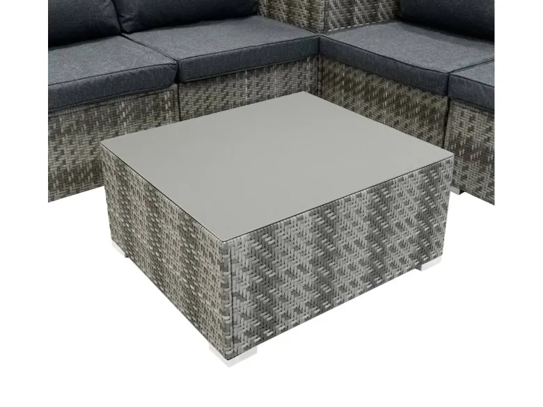 Marielle Rotan Modulaire 6-Delige Meubel Set - Grijs