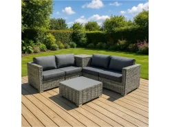 Marielle Rotan Modulaire 6-Delige Meubel Set - Grijs