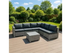 Marielle Rotan Modulaire 7-delige Meubelset - Grijs