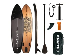 Matchu Opblaasbaar Sup Board - hout mandala