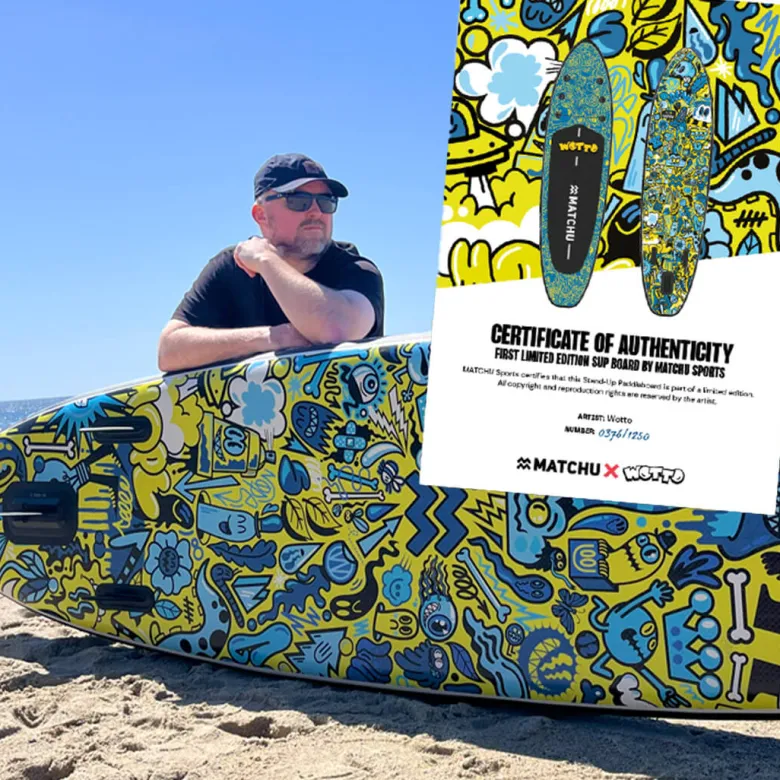 Matchu x Wotto opblaasbaar Sup Board - limited edition