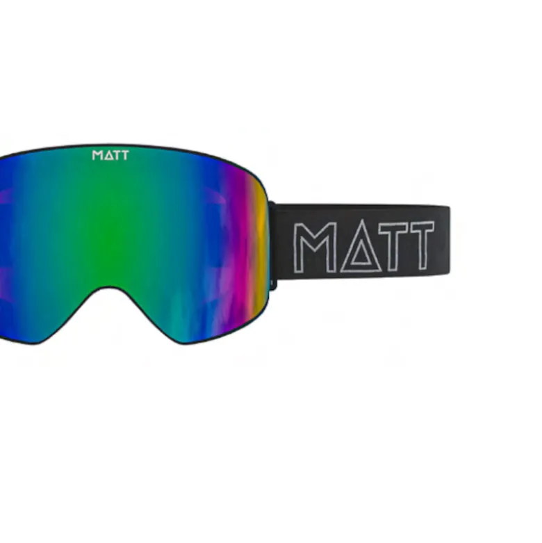 Matt scale skibril - green