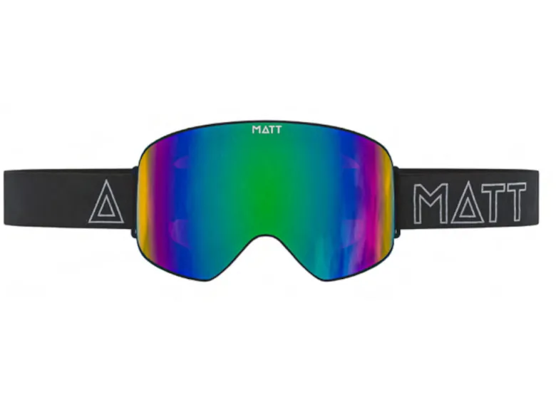 Matt scale skibril - green