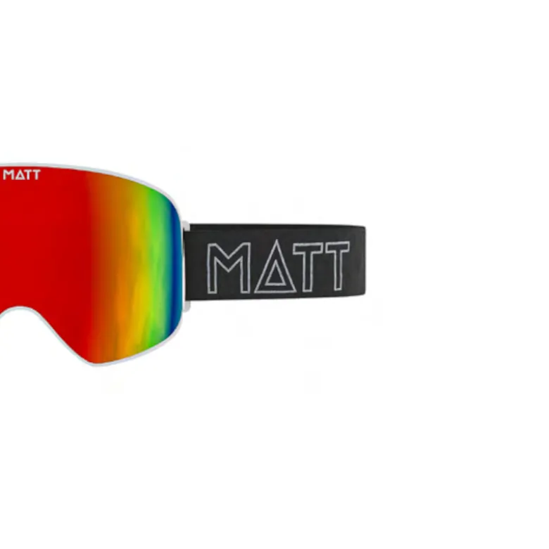 Matt scale skibril - red