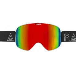 Matt scale skibril - red
