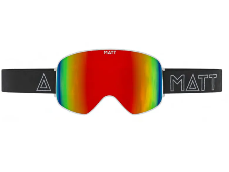 Matt scale skibril - red