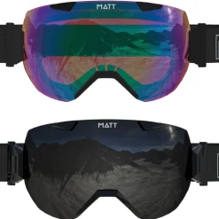 MATT Synchro Detective zwarte skibril