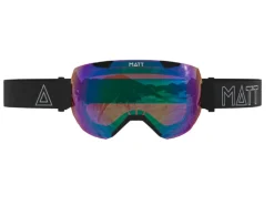 Matt synchro skibril - black/light blue
