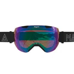 Matt synchro skibril - black/light blue