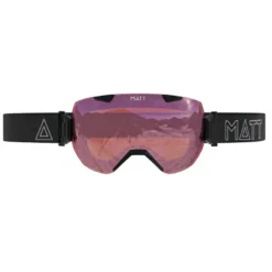 Matt synchro skibril - black/orange