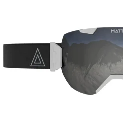 Matt synchro skibril - white/black