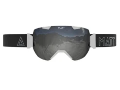 Matt synchro skibril - white/black